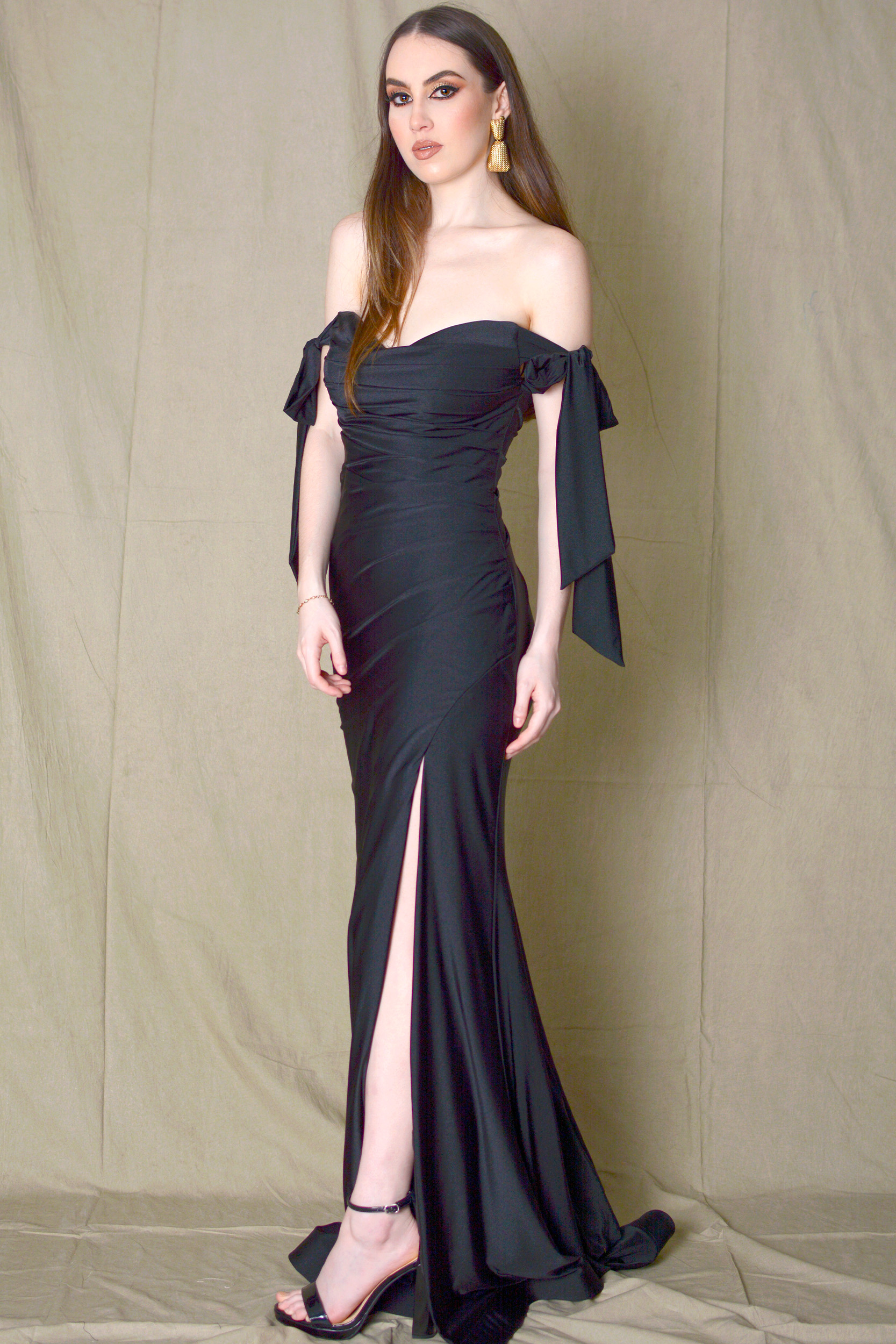 vestido negro largo tul – Kiss Fashion Boutique